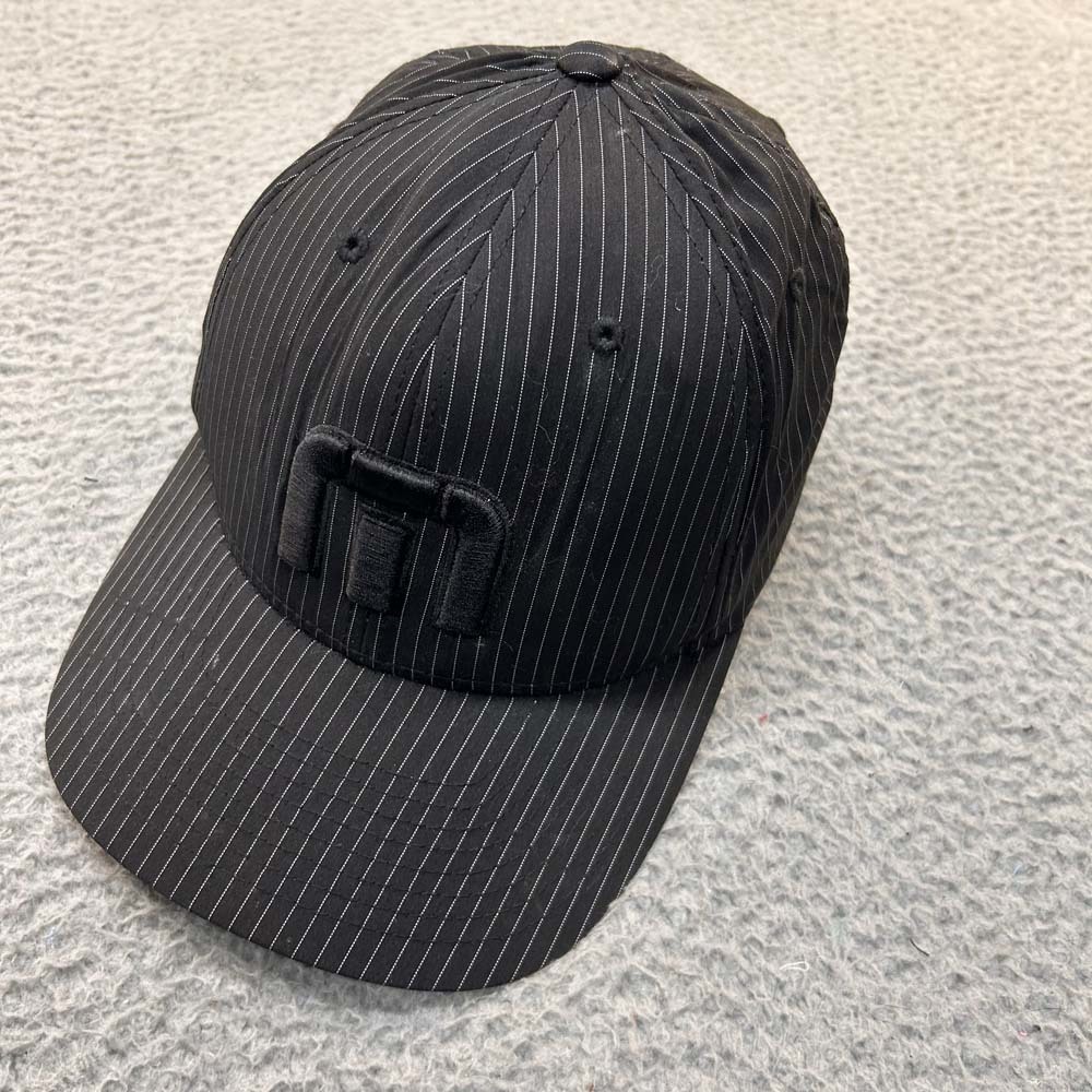 Travis Mathews Hat Women Baseball Cap M YUPOONG Gangster Pinstripe